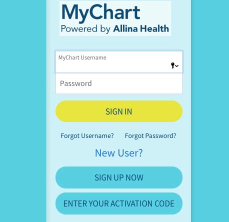 my chart allina|mychart login.